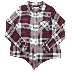 Harper Soft Flannel Tie Top Size M